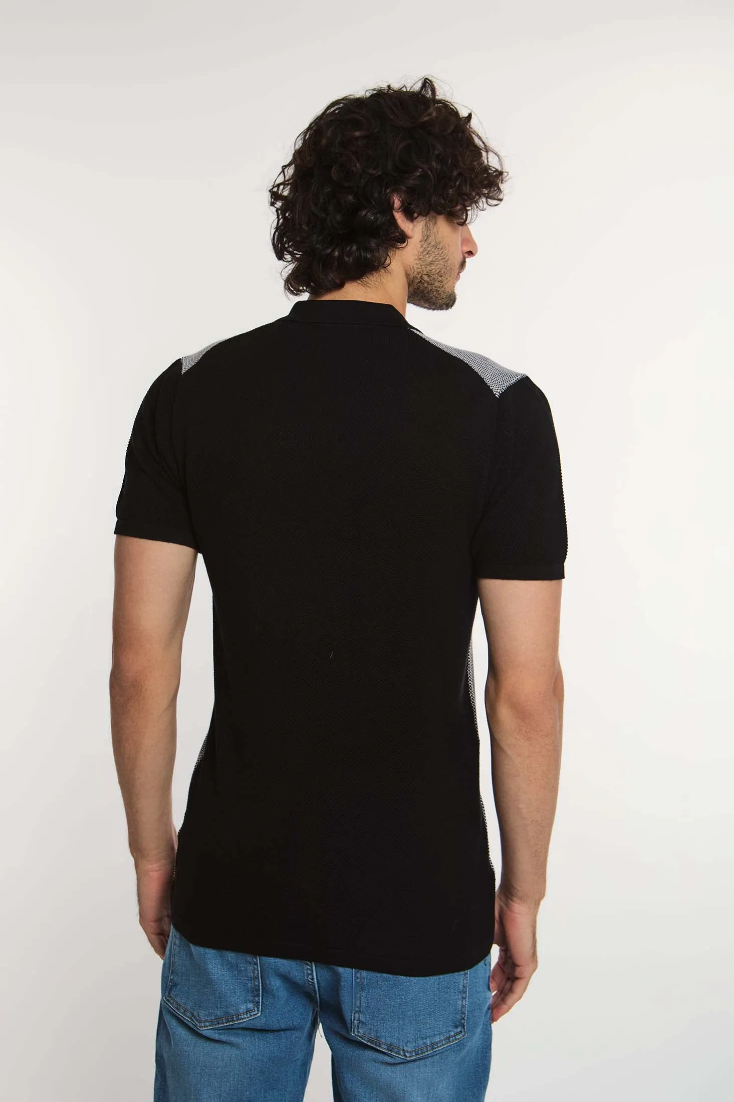 Men Polo Casual  Cotton Black