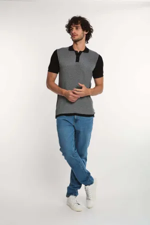 Men Polo Casual  Cotton Black