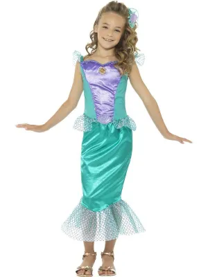 Mermaid Little Deluxe Princess Girls and Tween Size Costume