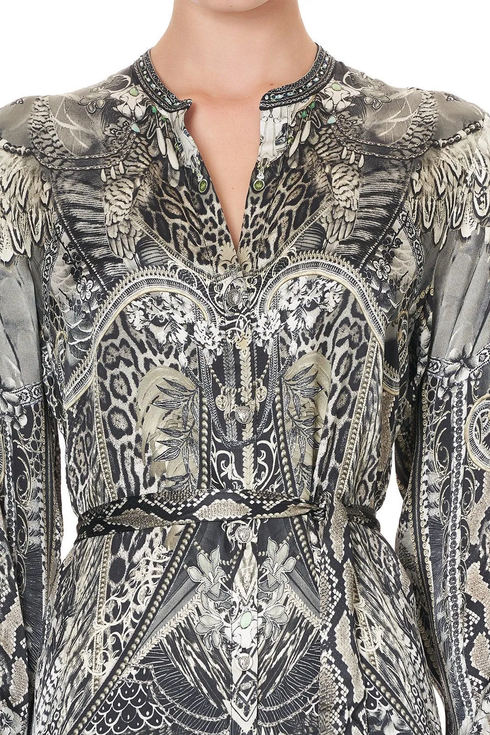 MID LENGTH SHIRT DRESS ONE TRIBE