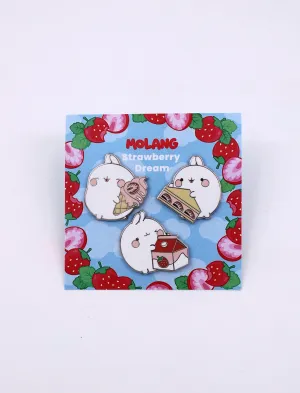 Molang Pin's - Strawberry Dream