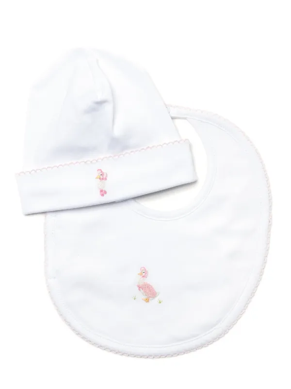 Mother Goose Pima Baby Bib | White