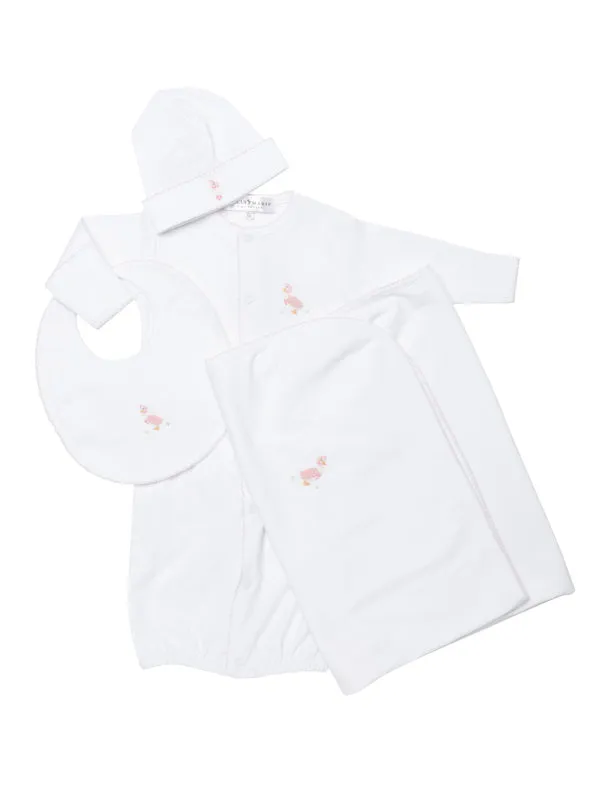 Mother Goose Pima Baby Blanket | White