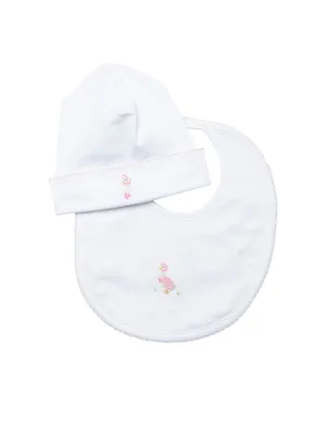 Mother Goose Pima  Baby Hat | White