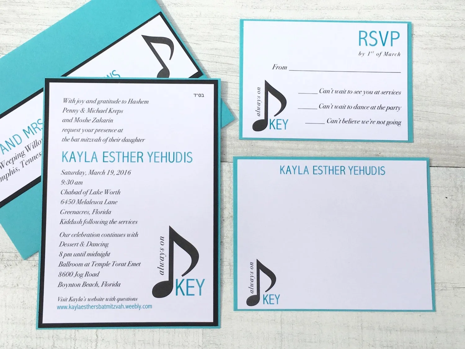 Music Themed Invitation