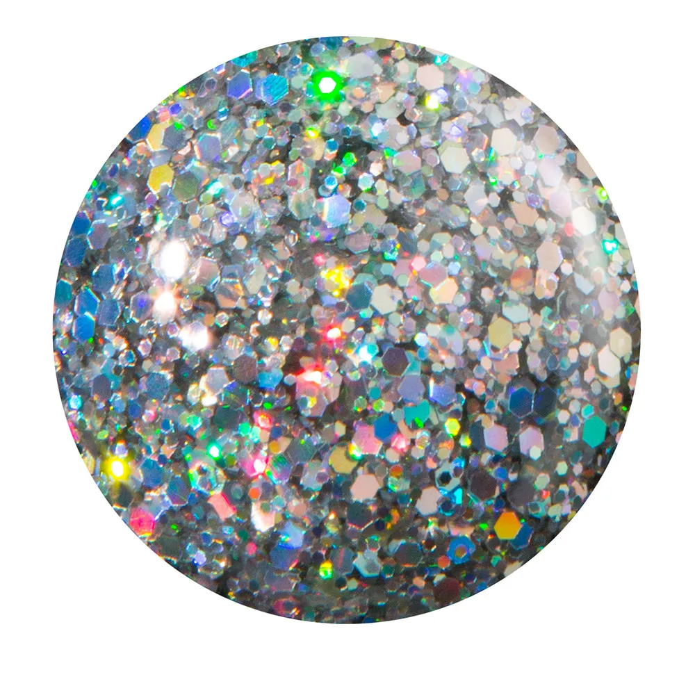 My Oh My!, Silver Holo Glitter, 10ml