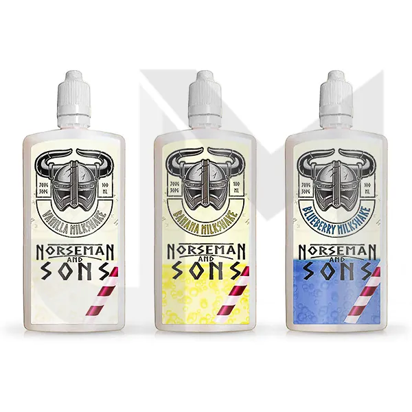 Norsemen 100ml Shortfill Flask Milkshakes 0mg (70VG/30PG)