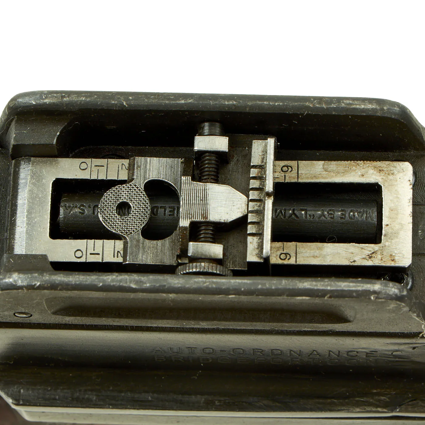 Original U.S. WWII Thompson M1A1 Display Submachine Gun Serial 219699 with Sling & Magazine - Original WWII Parts
