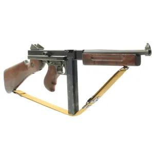 Original U.S. WWII Thompson M1A1 Display Submachine Gun with Sling - Serial 78420