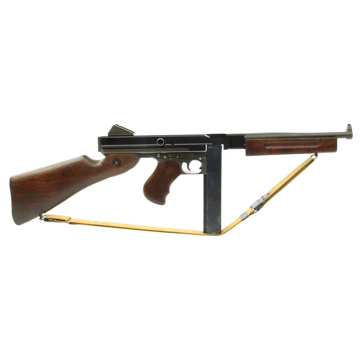 Original U.S. WWII Thompson M1A1 Display Submachine Gun with Sling - Serial 78420