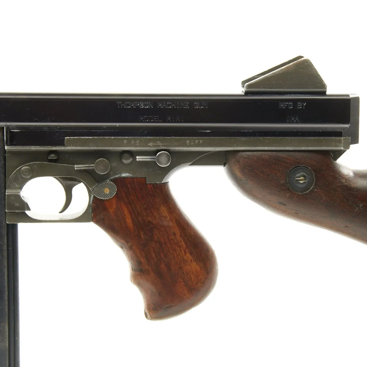 Original U.S. WWII Thompson M1A1 Display Submachine Gun with Sling - Serial 78420