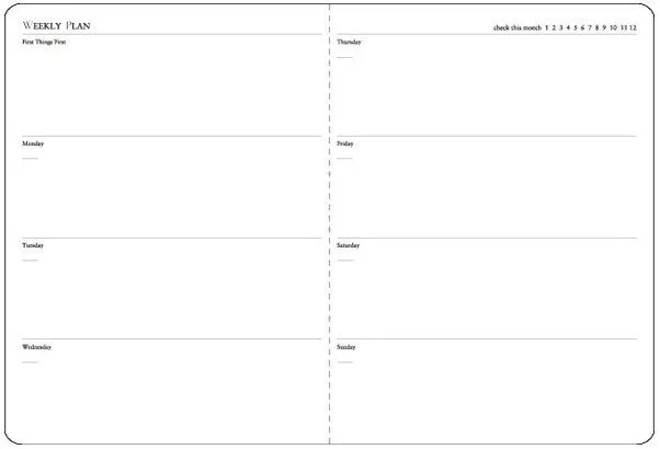 Paris Stitch Weekly Planner (M)
