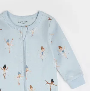 Petit Lem Sugar Plum Fairy Print Sleeper