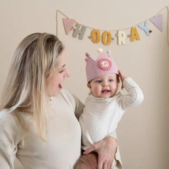 Pink Birthday Crown with Numbers - Little Dutch