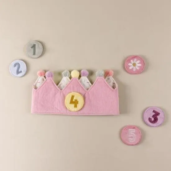 Pink Birthday Crown with Numbers - Little Dutch