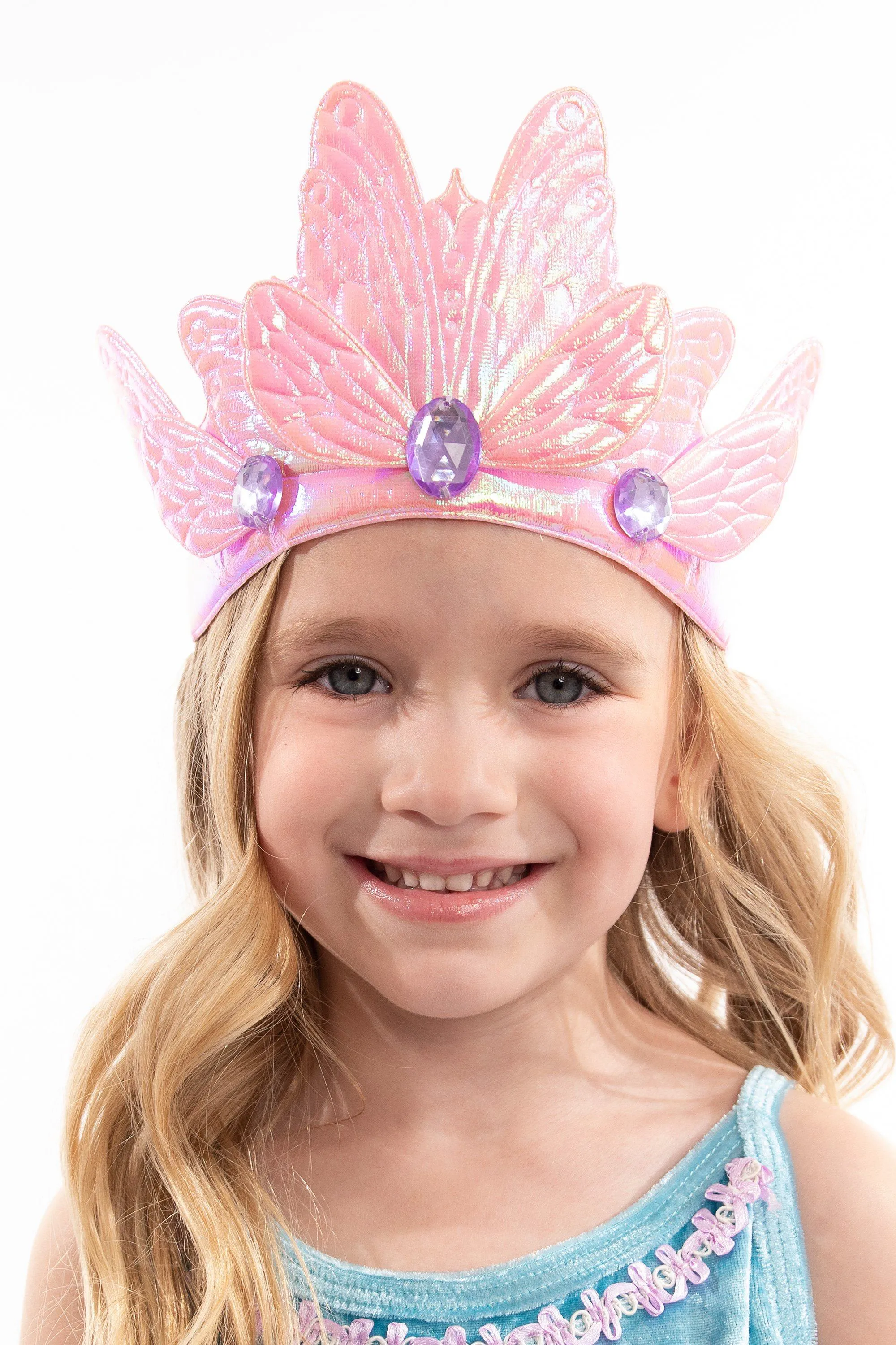 Pink Butterfly Soft Crown
