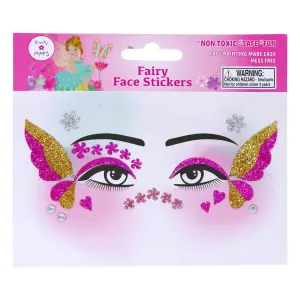 Pink Poppy Fairy Butterfly Friends Face Stickers