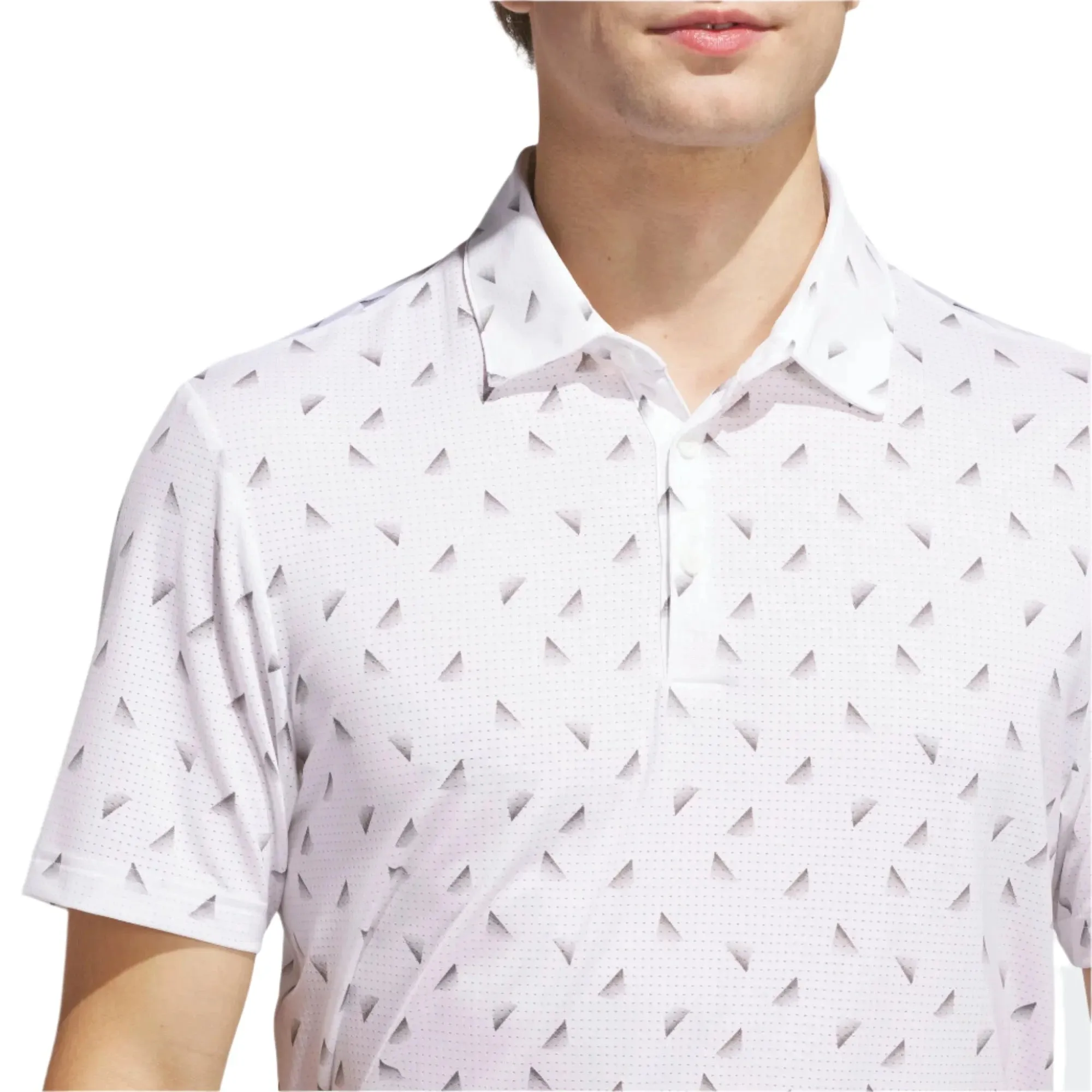 Polo de malla con estampado adidas Ultimate365