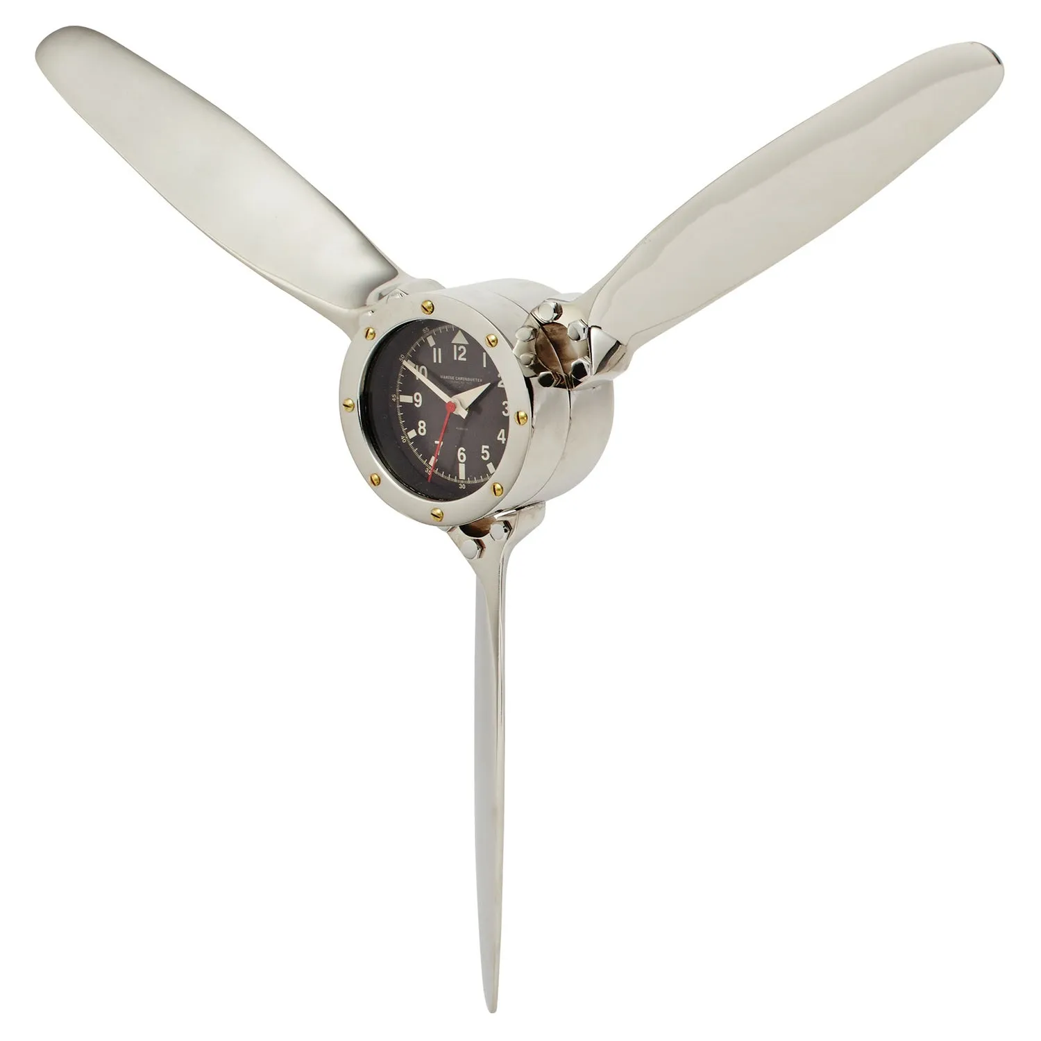 Propeller Wall Clock Aluminum