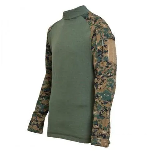Rothco Military Combat Shirt -  Digi Woodland Camo
