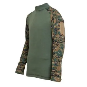 Rothco Military Combat Shirt -  Digi Woodland Camo