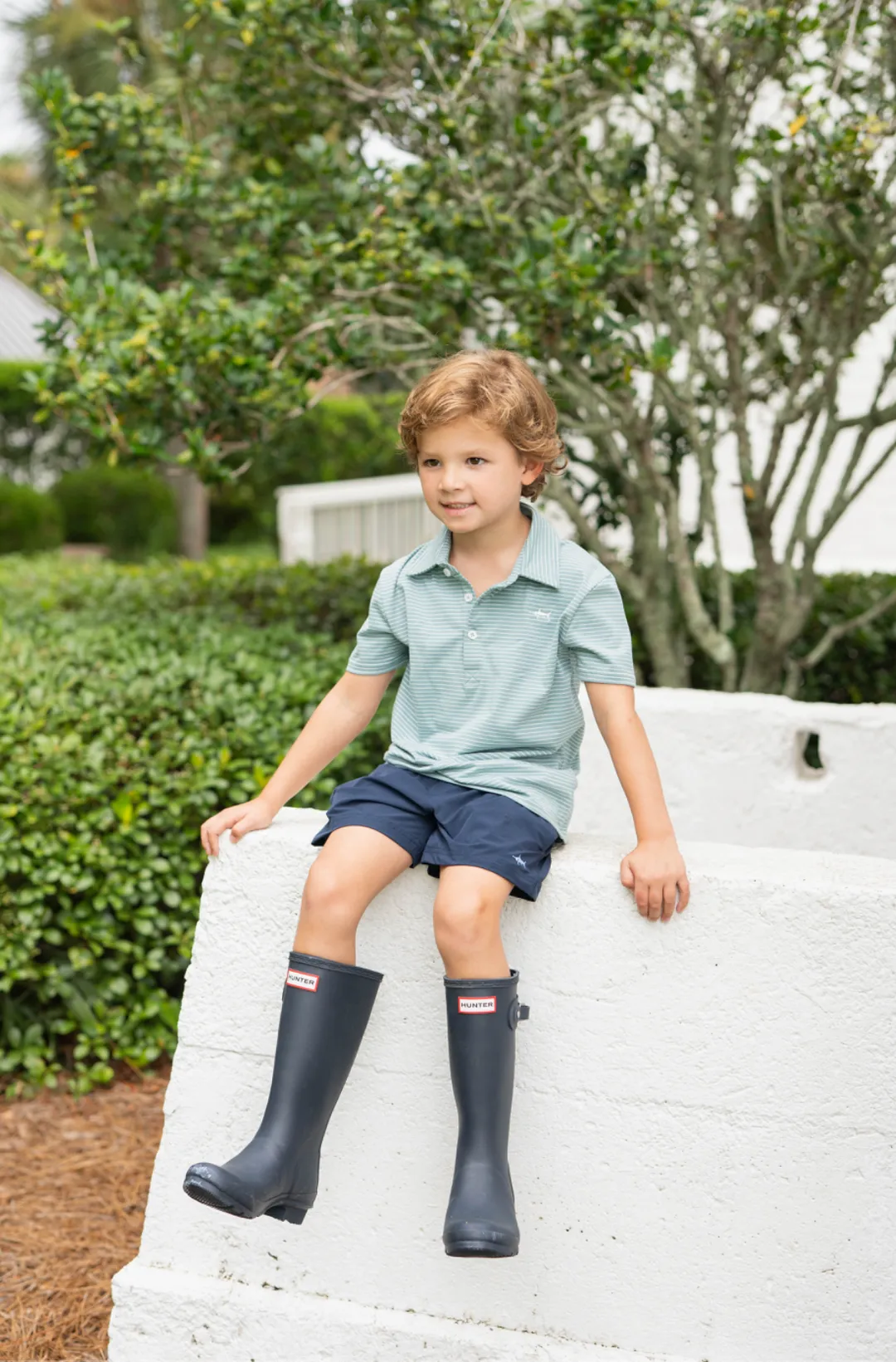 SALTWATER BOYS Banks Performance Polo