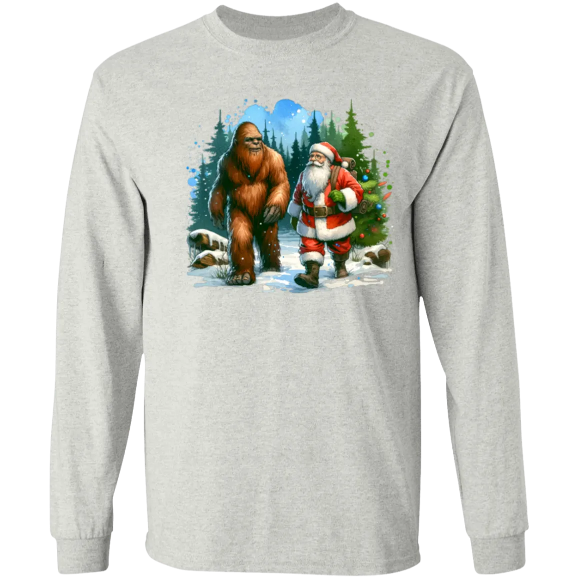 Santa & Sasquatch T-Shirts, Hoodies and Sweatshirts
