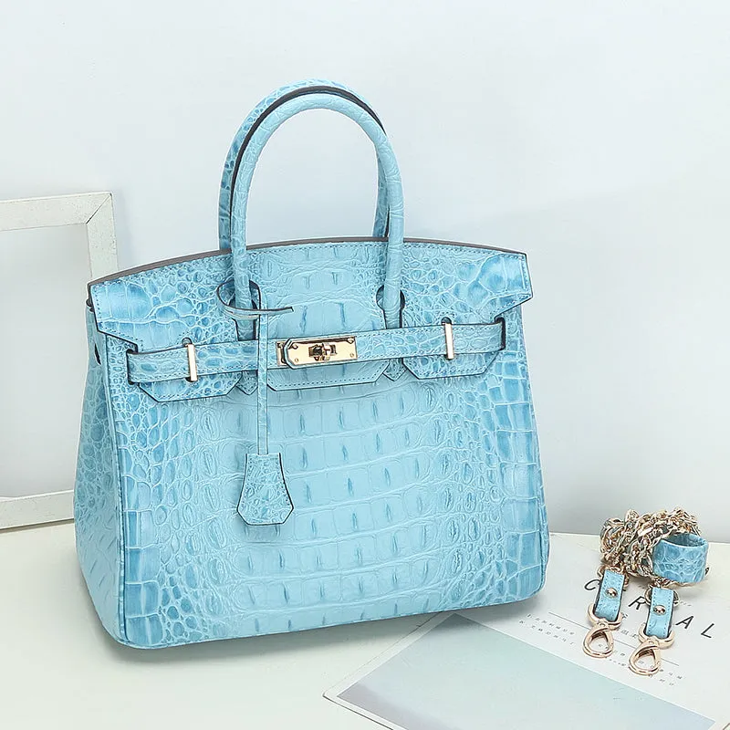 Savannah Crocodile Embossed Tote (Medium) - Spring Collection