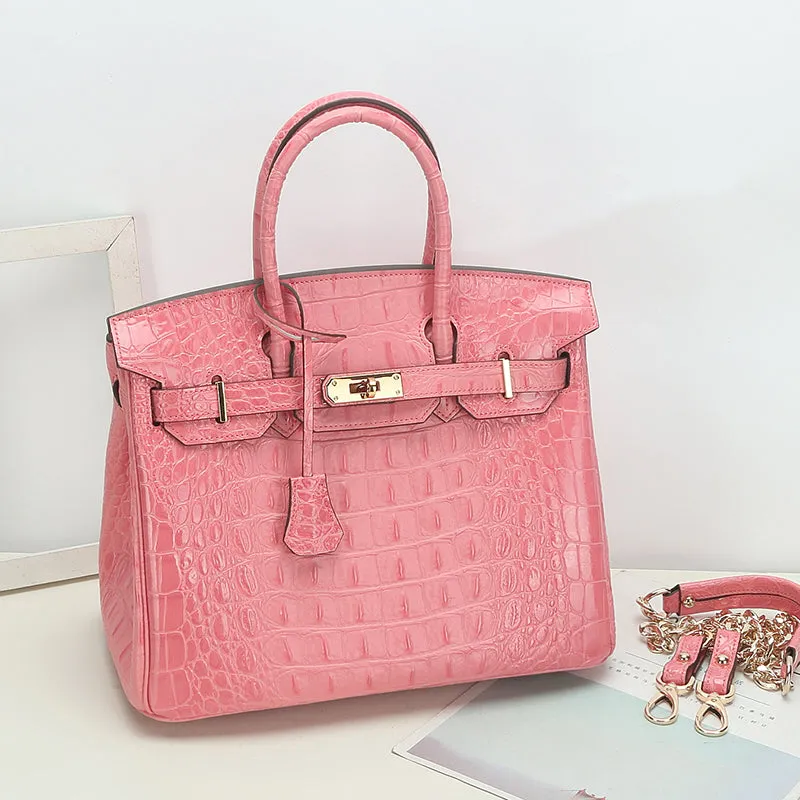 Savannah Crocodile Embossed Tote (Medium) - Spring Collection