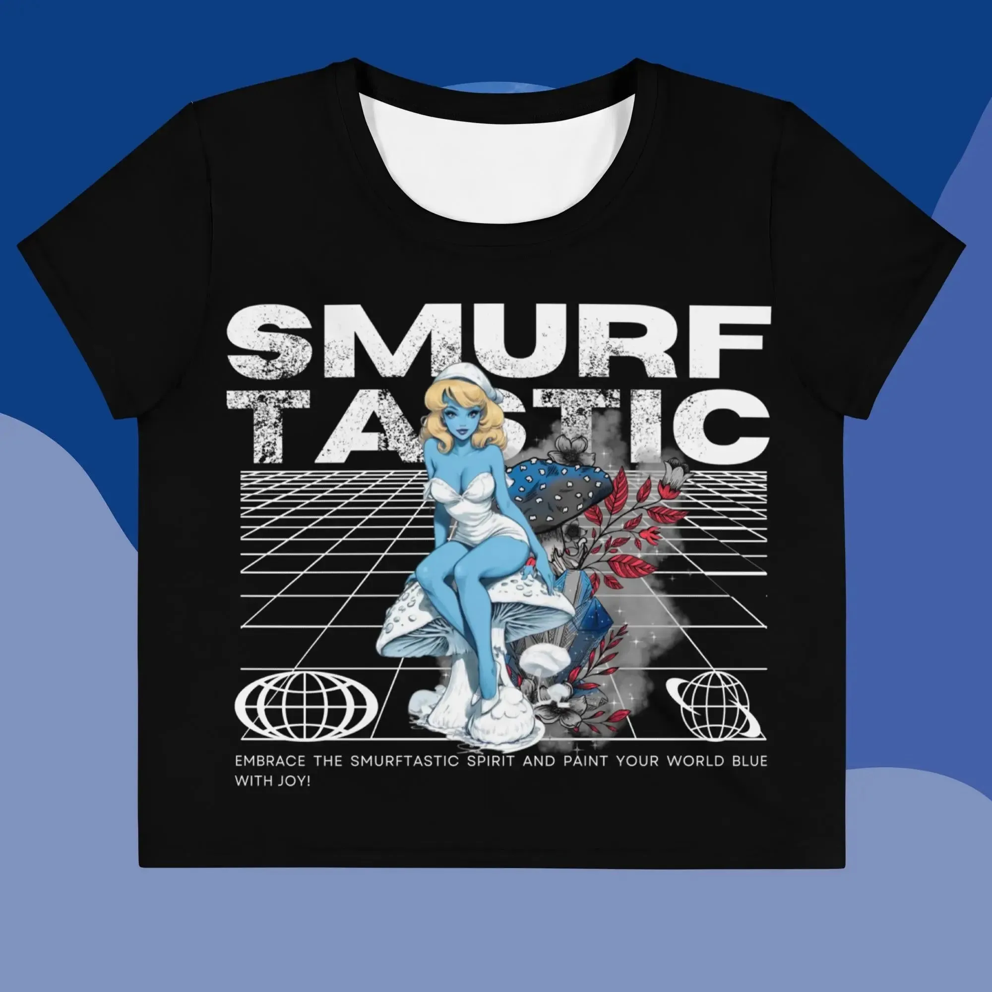Smurf Tastic Crop Tee
