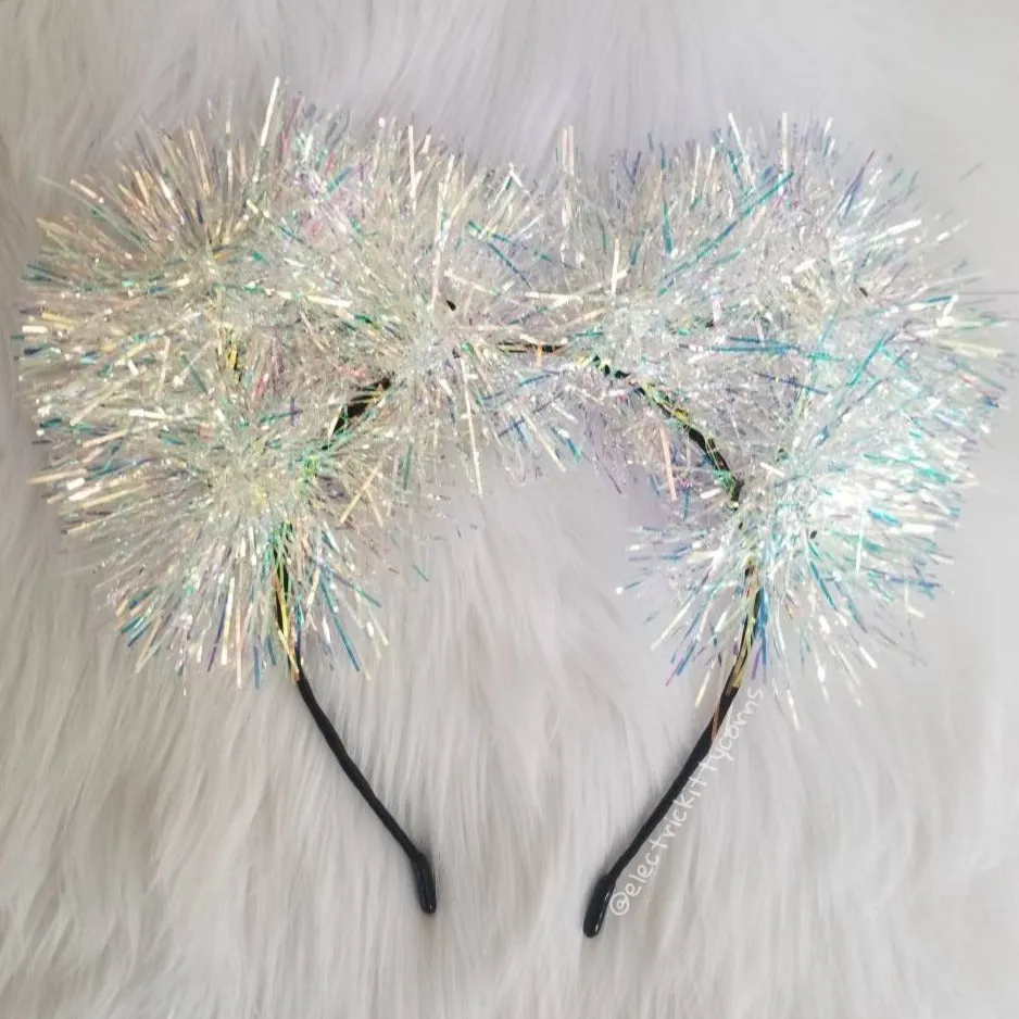 Snow Queen Iridescent Sparkle Kittycorn Ears