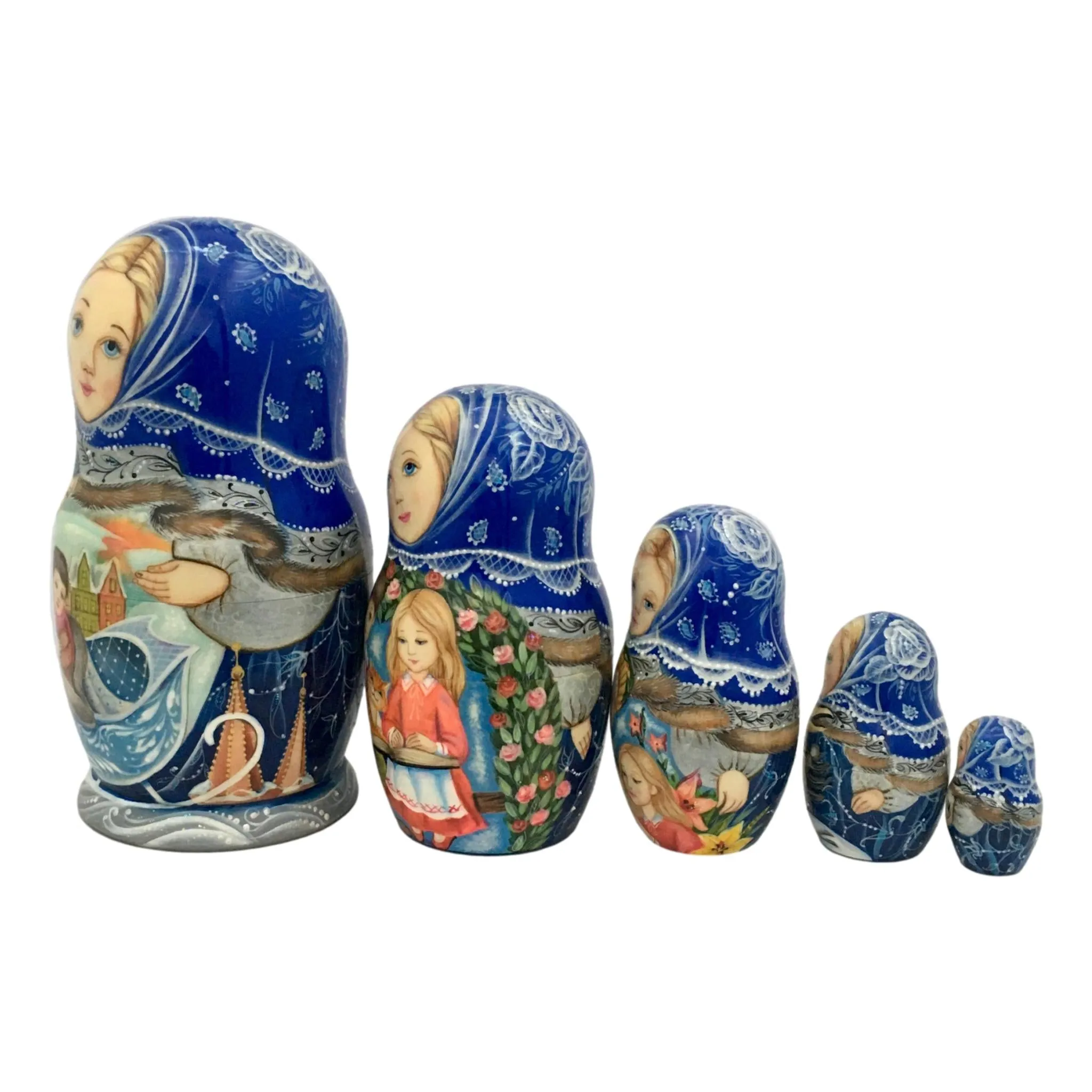 Snow Queen Russian Dolls for Kids