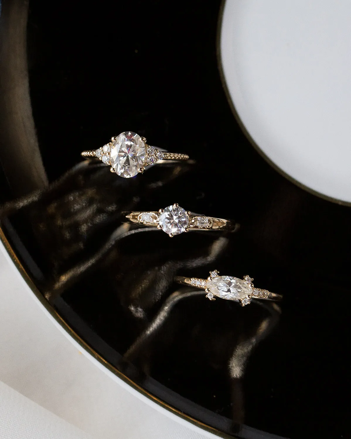 Solid Gold Nightingale Solitaire Ring