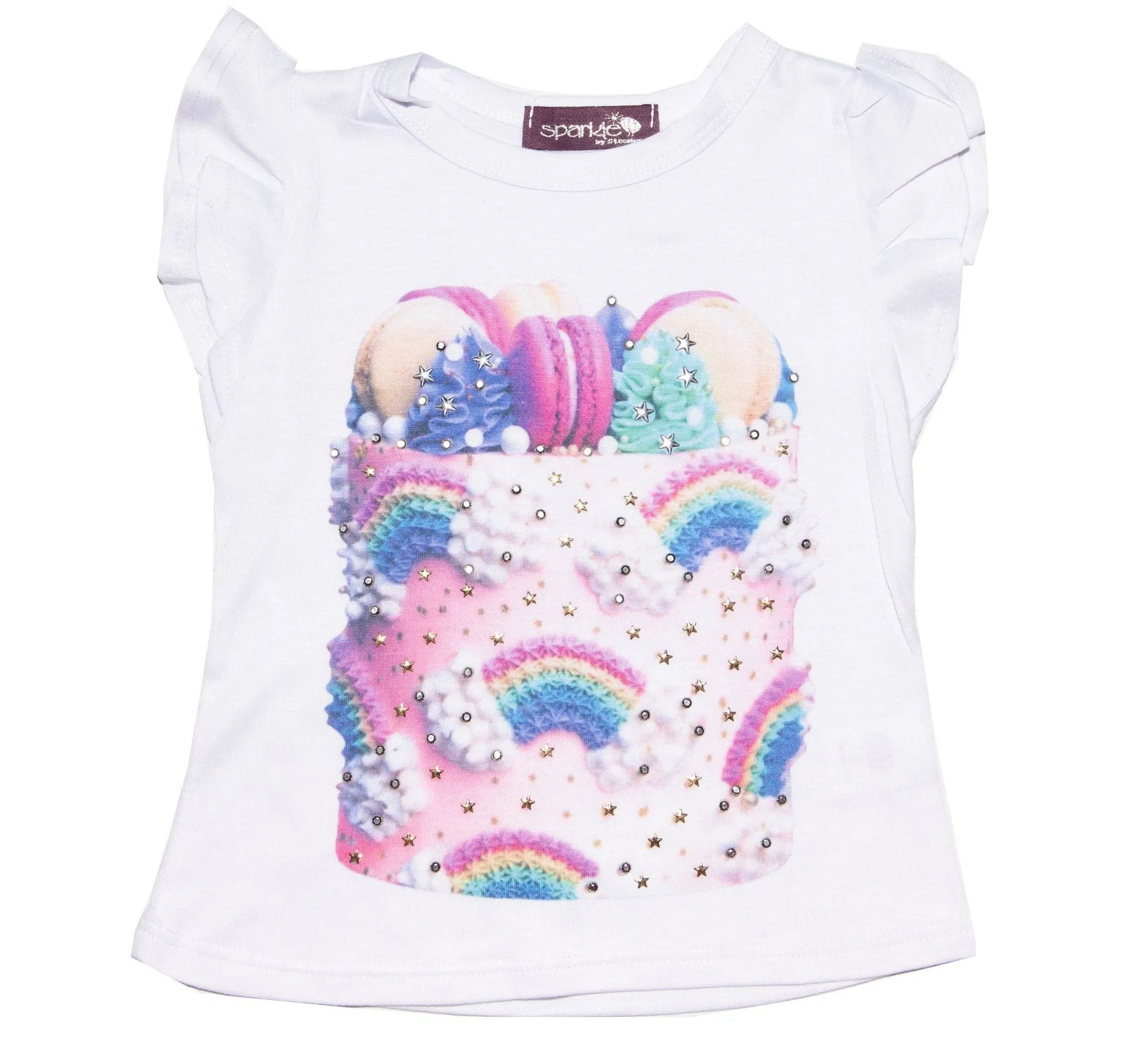 Sparkle by Stoopher Cake Goals Ruffle Sleeve S/S Tee
