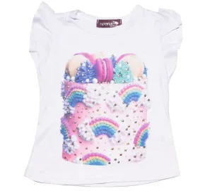 Sparkle by Stoopher Cake Goals Ruffle Sleeve S/S Tee
