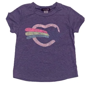 Sparkle by Stoopher Shooting Star Burnout A-Line Purple Tee