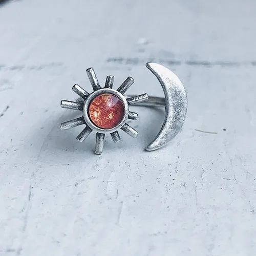 Sun and Moon Inspired Egyptian Inspired Ring