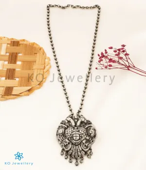 The Bhavya Gandaberunda Silver Nakshi Necklace