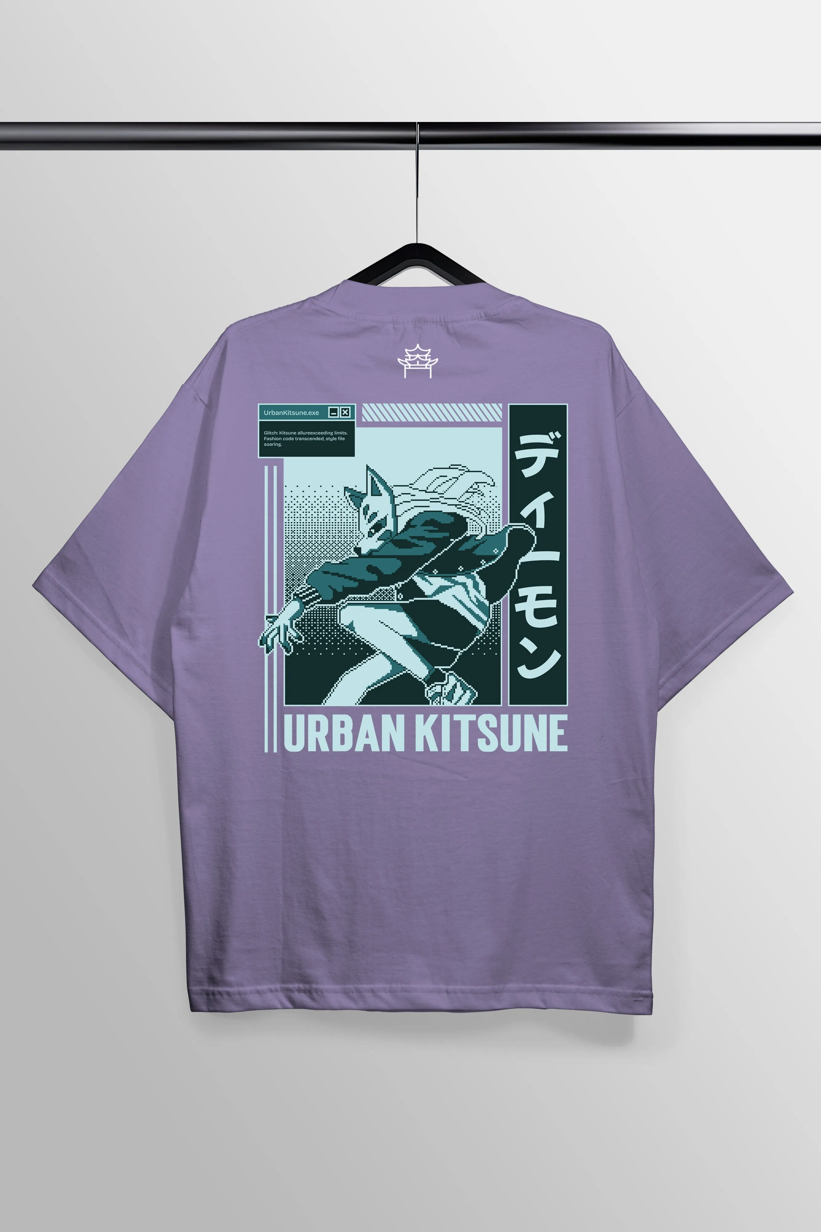 Urban Kitsune Lavender Oversized Tee