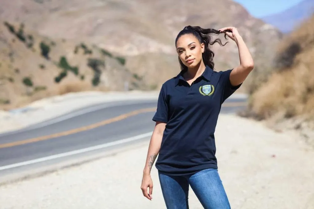 Women's - Uno Zero Corona Navy Blue Polo
